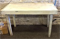 Vintage Wood Table 49.5” x 27.5” x 30.25”