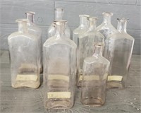 (10) 1800s Medicine Bottles