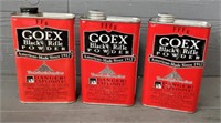 (3) Cans of Goex Black Rifle Powder