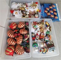 F - BOXES OF CHRISTMAS TREE ORNAMENTS (G64)