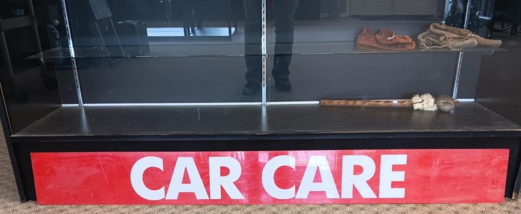 Large, Red Car Care Sign