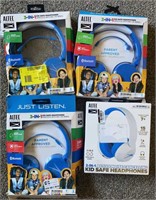 (4) Bluetooth Kid Safe Headphones