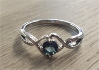 Aquamarine Oval Cut Ring