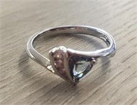 Aqua Blue Gemstone Ring