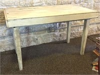 Vintage Wood Table 49.5" x 27.5" x 30.25"