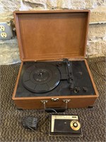 Crosley Record Player and Admiral 8-Transistor