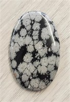 Natural Snowflake Obsidian Gemstone Cabochon