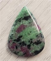Natural Ruby & Zoisite Gemstone Cabochon