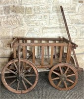 Antique Wooden Goat Cart 42” x 26” x 23”
-