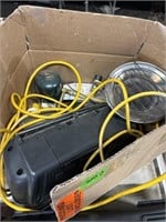 Box With Radio, Heat Lamp, Etc