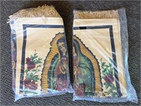 (6) Our Lady Of Guadalupe Jute Tapestry 30" x 48"