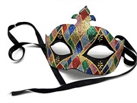 Made in Italy Half Mask - painted and glittered