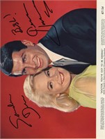 Sandra Dee and George Hamilton signed movie photo.