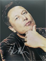 Elon Musk signed photo
