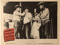 Carl Reiner Overland to Deadwood signed lobby card