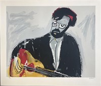 Eric Clapton limited edition silkscreen print