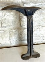 Cast Iron Cobbler Shoe Mold and Stand