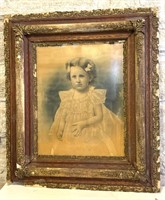 Antique Print in Frame 27” x 31”