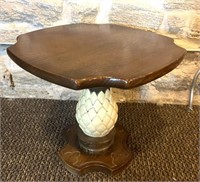 Small Wooden Side Table 18” x 17” Tall