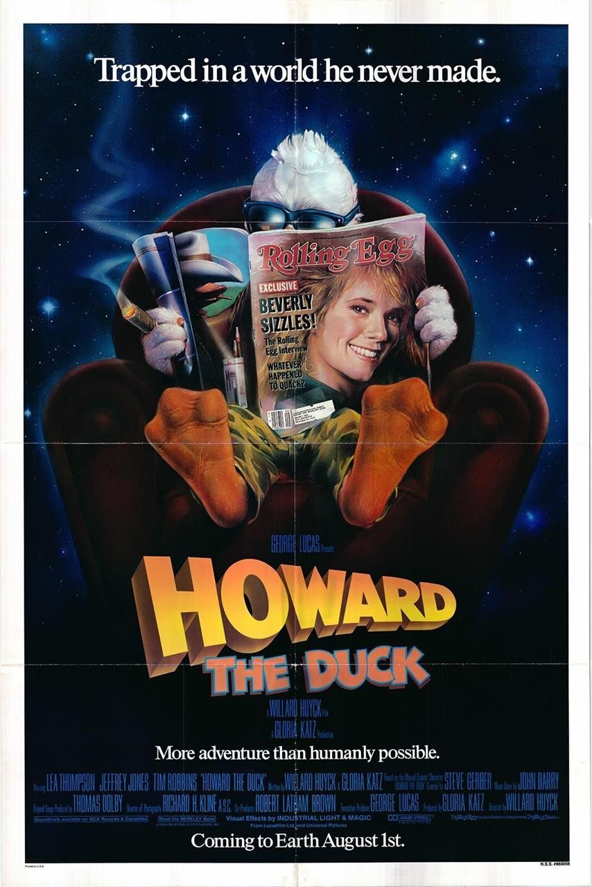 Howard the Duck Original 1985 Advance One Sheet Po
