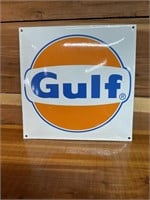 PORCELAIN REPRO GULF SIGN