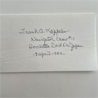 Frank Kappeler original signature cut Doolittle Ra