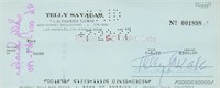 Telly Savalas Kojak signed check