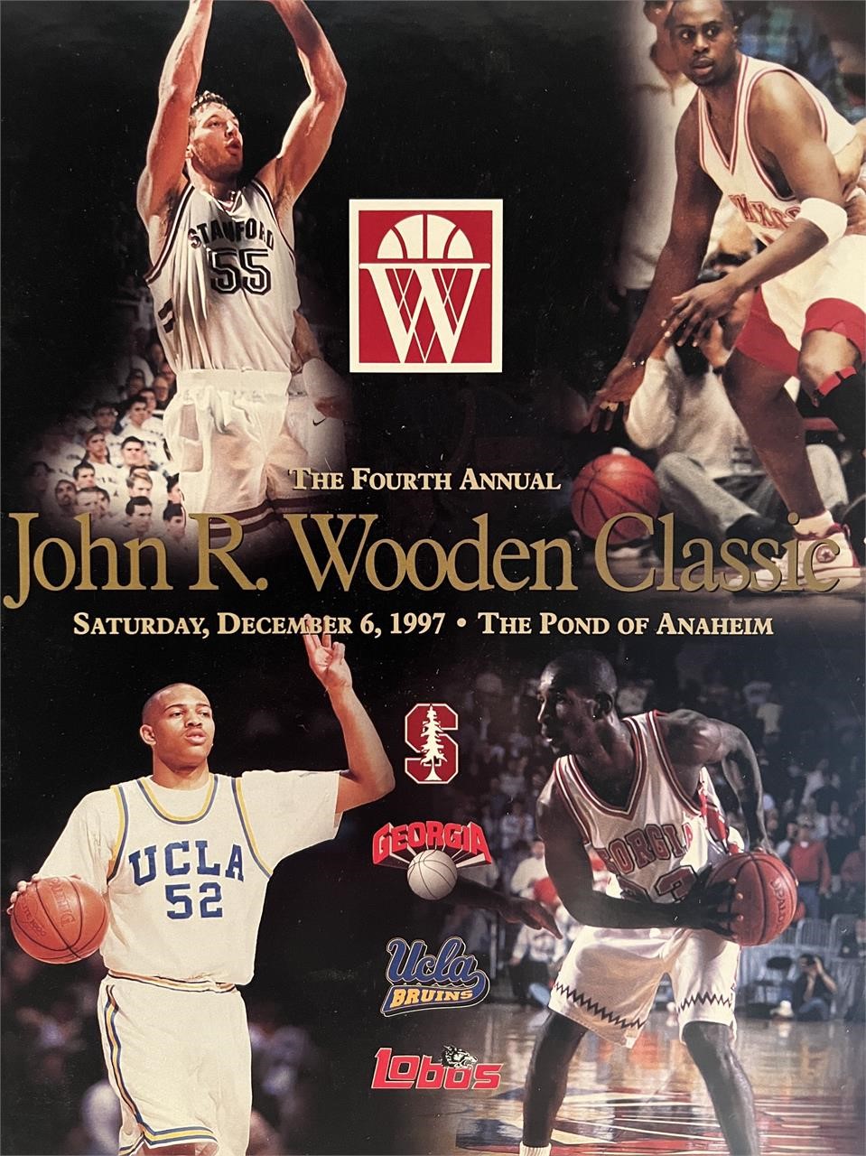 1997 John Wooden Classic program. 8x11 inches
