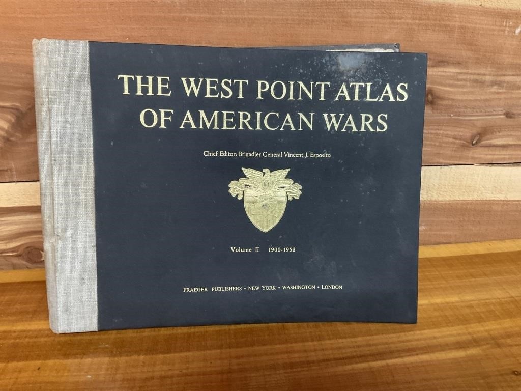 1959 THE WEST POINT ATLAS OF AMERICAN WARS BOOK