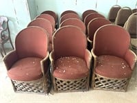 (12) Bamboo Chairs 
(Thaws may have some damage