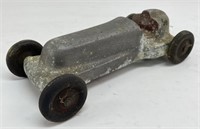 Vintage Cast Metal Racer Toy 
Measures