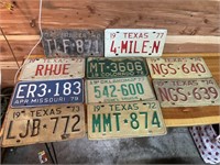 10CT OF 1970'S LICENSE PLATES