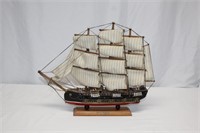 WOODEN BERGANTIN SIGLO XVIII SHIP MODEL