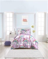 Dream Factory Unicorn Twin Comforter Set see pictu
