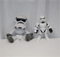STAR WARS STORMTROOPER ACTION FIGURE & PLUSH TOY