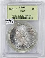 1883-O  Morgan Dollar   PCGS MS-63