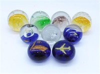Bubble Glass Paperweights.