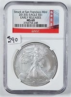 2013-(S)  $1 Silver Eagle  NGC MS-69 early release