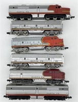 Lot Of N Scale Santafe Non Powered Locomotives &