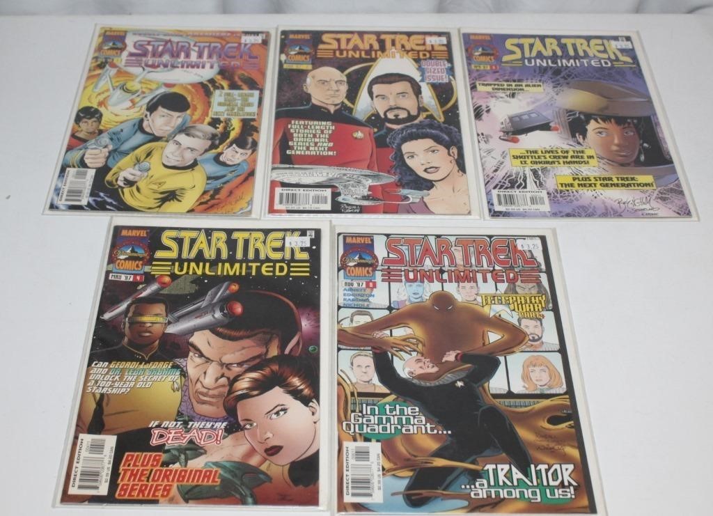 STAR TREK UNLIMITED COMIC BOOKS # 1 2 3 4 6