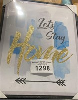 Let's Stay Home" Canvas