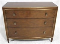 Modern History bow front 3 drawer chest