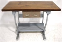 Industrial style table w/ file drawers