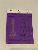 Original 1997 Admission Ticket to 69th Annual Acad