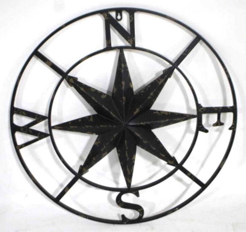 Metal 24" compass star