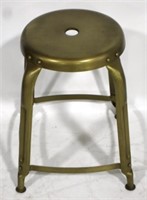 Metal retro style stool, 19 x 15