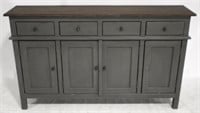 Painted 4 door & 4 drawer console