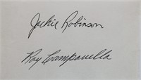 Jackie Robinson
Roy Campanella signed slip
