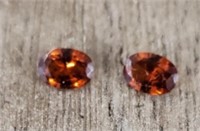 Faceted Oval Cut Red Sapphire Gemstones