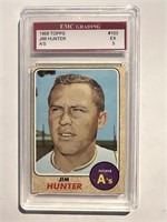 JIm Hunter 1968 Topps baseball card